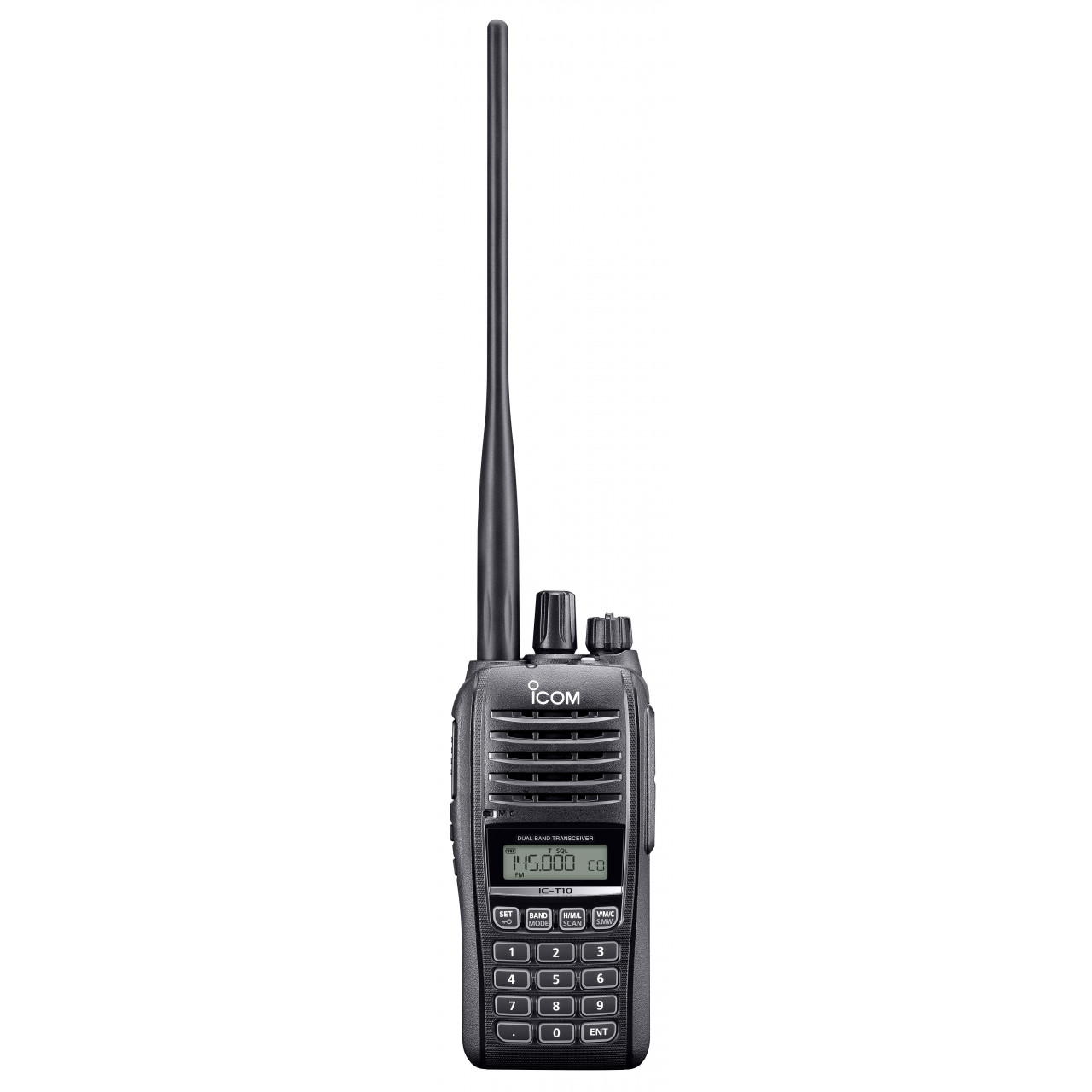 Portatif radioamateur VHF/UHF, 144-146 / 430-440MHz bi-bande, 5W Face IC-T10
