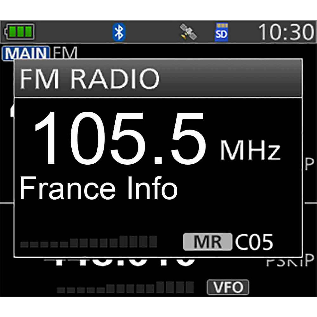  ID-52E portatif radioamateur VHF/UHF Bi-bande simultanées. mode FM
